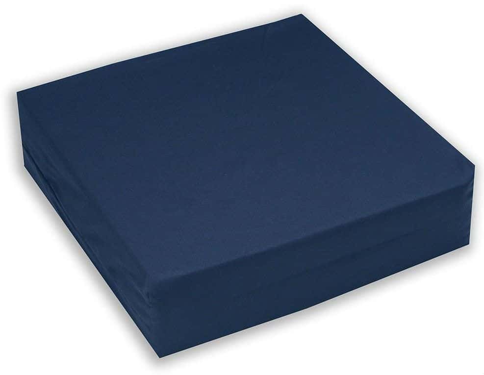 Hermell_Convoluted_Wheelchair_Cushion_Egg_Crate_Foam_Removable_Navy_Blue_Cover Hermell Convoluted Wheelchair Cushion, Egg Crate Foam, Removable Navy Blue Cover